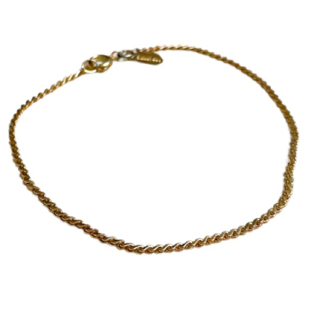 Vintage Sarah Coventry gold 7” chain bracelet